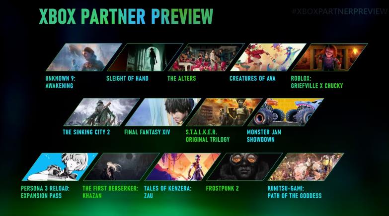 微軟今日舉辦“Xbox Partner Preview”活動 公布14款游戲情報(圖1)