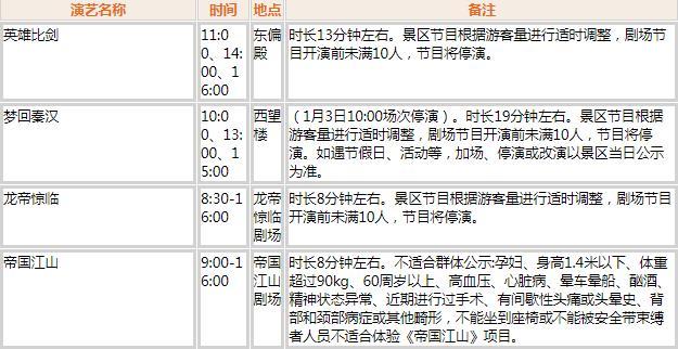 橫店影視城劇組動(dòng)態(tài)及表演時(shí)間