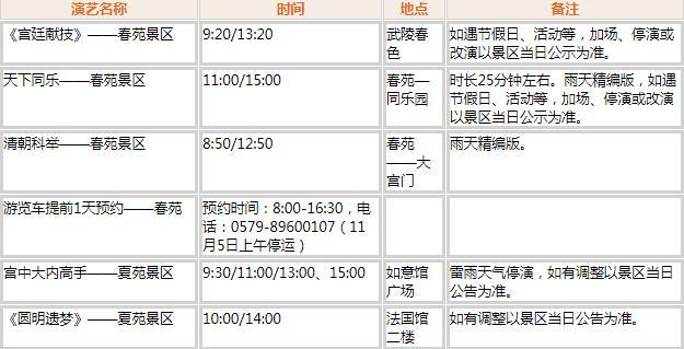 橫店影視城劇組動(dòng)態(tài)及表演時(shí)間
