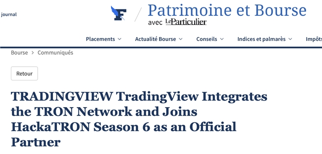 金融時(shí)報(bào)：TradingView集成波場(chǎng)網(wǎng)絡(luò)并成波場(chǎng)黑客松大賽第六季合作伙伴(圖2)