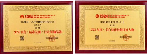 紐萊伊美閃耀新時代經濟創新品牌發展大會，榮獲精準斑雙項大獎