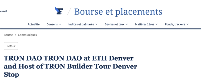 引領區塊鏈創新力量外媒聚焦波場TRON出席ETH Denver 大會